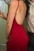 This dress was super comfy! A little looser than I personally prefer under the bust area, but wouldn't size down because everywhere else fit perfectly. The color is really pretty and the slit on the side was nice! - Bria W.