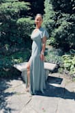 Absolutely loved this dress. Beautiful, simple, sophisticated, yet sexy. Loved the flow, heels are a must, otherwise you may need to make adjustments on the length. - Darcelle D.