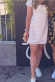 Love love love this dress! I read reviews saying the bust was too tight, but being a B cup I had no problems, it fit perfectly! If I had a complaint it would be that the dress wrinkles easily, but I would still buy it again. - Samantha M.