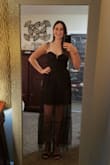 This dress is so pretty and such a unique style. Definitely going to be my wedding go to! Unfortunately I was pretty disappointed with the quality of the dress, especially considering the price. Definitely not typical Lulus quality and it feels a little flimsy. There's no built-in bra and the XS is a bit tight with one on, but there's double-layered fabric so you can get away without wearing a bra or just wearing pasties. I agree with the other reviews about the straps feeling like you can pull them right off, but once you tie them in proportion to your shoulders/chest, it should be fine as long as you're careful. Overall the dress is really pretty and fits great! If you're larger chested, you may want to order a size up. - Rachel D.