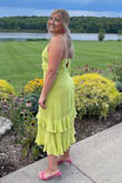 Perfect summer dress! The color is amazing. Fits great, not too tight. - Cheyenne K.