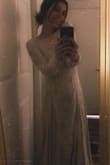 Yes, a while ago I saw the Grace Loves Lace dress (which comes in a bright white shade) and fell in love! Sadly that dress is $3000 and more than I was able/willing to spend, but this is the PERFECT replica!!! The only difference is the back isn't as low as the original and this one only comes in a nude/ivory color. That being said, I am MORE than happy with this purchase and I am so thankful to Lulus for selling this beautiful, comfy, AMAZING dress to their collection&I seriously cannot say how elated I am lol pictures will show it tho haha.
(Also sorry for the crappy lighting!) - Sarah B.