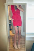 Went with a large at first due to previous dresses being too tight in the chest but it was too big. Medium fits perfect. My man loved it! Love love lulus dresses - Kelly R.