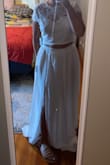Bought this for my elopement and I am in love. It is beautiful and well made. I'm 5'4 and on the skinnier side and it fit pretty well in a medium. I am getting the top hemmed to be a tad bit tighter. The skirt was way too long though, getting it hemmed to be floor length in the front and a trail in the back. 10/10 would buy again, thanks for the awesome deal Lulus! - Peyton C.
