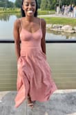 I loved this dress, it was perfect for the wedding that I attended at a golf course. I didn't need to carry a purse as it has pockets. :) - Katelyn B.