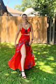 I loved this top and skirt. I wore it to a bridal shower and drove 3 hours in it. It's comfy and tightens if you want it tighter. And loosens if you've eaten too much and want it loser. I wore heels with mine and it didn't touch the floor. - Chloe S.