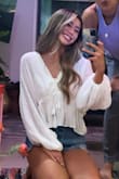 This shirt is sooooo adorable. It looks casual but cute, and its comfy!  The only thing is that you have to wear an undershirt as it is a little see through. - Victoria N.