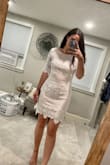 This was another white dress I ordered from Lulus. It is very pretty! - Nicole S.