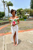 I very struggled to find a dress for my law wedding, especially with stores being closed due to Covid in Canada and I never ordered online before. I was scared at first by the thickness of the material as I got married in the Caribbean however let me tell you that I loved it so much and felt so comfortable that I can not wait to find another occasion when I can wear it again! Thank you!!!! - Jessica L.