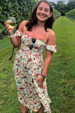 This is my third dress from Lulus and I am once again very happy with my purchase. The dress may not have arrived on time for my first event but I used it for a vineyard and it was perfect. I am 5'1 with an athletic build and was nervous about buying a long dress as well as how the sleeves would fit. The dress was a great length and with heels was perfect. The sleeves fit nice and stayed in place. Overall, very happy with the purchase and will use for other occasions - Cristina B.