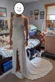 Love the material and fit of this dress! I ordered a small. It has a little looseness/pooching on one shoulder but that could just be my build and can be altered! The dress is slightly tight in the hips, but I'm certain a Medium would be too big based on the fit of the Small. So comfortable! - Hannah S.
