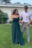 I am obsessed with this dress! The only thing is that the slit is super high and you have to pay attention to not flash your underwear - Bailey B.