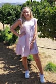 This dress is so comfortable, light weight and perfect for warmer weather. I wore it to a winery and only complaint was when the wind blew, nude shorts underneath would be helpful - Haleigh S.