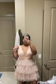 Okay I was kind of scared because I didn't know if it would fit right or how it would look.. I ordered it for my engagement party in efforts to find a dress that isn't white because personally I think white looks terrible on me! It's super sexy and also flirty and really good material. I am the first review so take this as proof to get it you'll love it and I think it would look good on any body type! - Anna L.