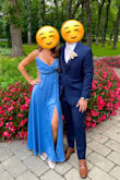 It was absolutely stunning! I loved the fit and feel of the dress! Received so many compliments! I would recommend wearing an adhesive bra because the top does show a decent amount of cleavage. I am pretty small on top so I had to pull the straps up a lot. - Adriana L.