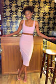 Wore this for my birthday outing in the city. Got so many compliments on this. The blush is so feminine and sexy as well without being over the top. - Nina M.
