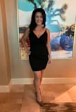 Wore this for 10yr wedding anniversary in Vegas! This hugs every curve! It's snug but flattering. Washed pretty well except the slip underneath now looks longer than the dress hem. I wore this with a backless, self-adhesive bra. It's lined enough that one could also go braless. Don't pass this one up! - Valerie G.