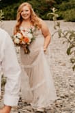 I had an elopement by the river in my town with a reception in my parents backyard garden. I got tons of compliments and it was very comfortable. - Jennifer S.
