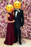 I wore this to a summer wedding and felt fantastic. It fit me perfectly, especially across the shoulders and chest--a rare find for the small-chested! The deep burgundy hue was also lovely; the image online is the true color. - Gwyneth G.