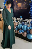 I picked this dress for my sons graduation. It fits perfectly. Lovely color and a great fabric. I have received tons of compliments!! - Angela S.