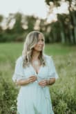 I ordered this dress for a brand photoshoot, and it turned out as I envisioned. This dress is a bohemian dream, long & flowy. I wish the material was a bit more forgiving as you had to be really gentle with ironing and would get wrinkled on the bottom easily. I am short, and I did not have to hem this dress! It was the perfect length with a pair of heels and a bit long with flats but I was going for flowy and a bit longer. Look forward to wearing it again! - Jen T.