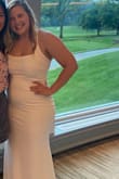 Loved this dress for my bridal shower! Absolutely gorgeous, flattered all of my curves. So happy! - Maddie K.
