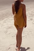 Love this romper! Not too short because you can adjust straps! I use it for out and about or as a swim cover up! * wind was blowing doesn't stay bunched up lol - Kara V.