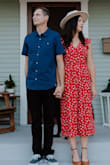 I wore this for our engagement photos. It was very flattering and comfortable. I highly recommend this jumpsuit! - Renae M.