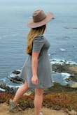 I've never really worn hats but this one might change that. The color was very flattering, and there are strings in the inside to tighten the fit if need be! - Brianna O.