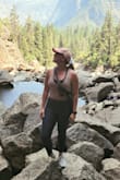 I wore this hiking even though the material is a little softer/warm, it was very lightweight and comfortable. The color is perfect and I get why it had so many positive reviews! - Brianna O.