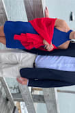 I wore this dress to a wedding in Maine with a red drape and red shoes. - Patty M.