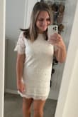 I ordered this dress for our engagement photos & I can't wait! It fit perfectly, I'm 5'8 183 pounds and I ordered a Large - Crystal L.