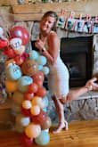 Absolutely love this dress! It is great quality with a little stretch. Perfect for my bridal shower! - Kelly L.