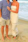 I received a ton of compliments on this dress! It was perfect for our family beach pictures. I loved how the top part is stretchy and the straps are adjustable. There is a liner skirt underneath that just goes down to your knees, but I would still wear nude underwear. - Rosie C.