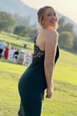 I'm so glad I ordered this dress to wear to my brother's wedding! The material was very stretchy and thick enough that it concealed imperfections. I didn't even have to wear shape wear with it! It was very comfortable and high quality. I would wear it again and again! I highly recommend this dress! - Emma F.