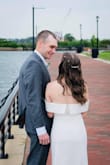 Good quality, thick material. It hugs your body! I am short so I had to get the length altered, but that was the only necessary adjustment. It was perfect for our intimate wedding! - Jessica O.