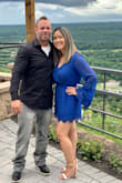 This romper is such a great blue color and fits true to size! My only complaint is the sleeves are super long and fell past my hands when my arms were at my side. - Abby S.