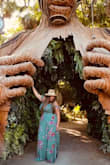 The skirt was a little too long for me so I had to pull it all the way up and made it look like a one piece dress. I wore this on my trip to Tulum and received many compliments. - Lissete T.