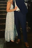 I have a very pear shaped body and this high waisted dress was so flattering on my figure. Super comfortable & a good length for my height. The straps were a little obnoxious to tie so that it was tight enough & because I have a small bust I didn't think it was as flattering to me in that area. But overall an amazing dress! - Katie P.