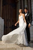 I bought like 12 dresses on Lulus website to try on, and this was the one! My boyfriend and I eloped in France! I'm about 5'7 1/2" and my hips are 35.5". This fit me like a glove with a size 2, just couldn't be more perfect!!! 10000% recommend!! My body is like a stick and this dress made me seem a lot more curvy!!! Loveeee it - Kayla W.