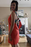 I bought this dress to wear to a wedding and it worked out great! Perfect amount of color and the fabric is nice enough to look dressy or more casual depending on how you accessorize. It was challenging to find a bra that worked, I ended up safety pinning the back strap across my bra so that it wouldn't show as it moved around quite a bit. - Shannon N.