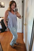 It is so comfy and flowy and I just wore a bralette with it. Fit true to size and I have gotten so many compliments on it and it has the perfect cutout to show off my new tattoo!!! Highly recommend. - Melissa M.