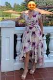 I am so happy this dress came back in stock  in time for a wedding reception at a Vineyard last night!  I love how I felt in it and very comfortable.  I received sooooo many compliments on this dress.  I have found with dresses in Lulus I have to size up for my bust so I can fit a bra underneath the dress. I'm normally a size 12 dress and I'm wearing the XL in this dress.  I'm going to buy it in another color and please bring other colors and prints in this design. - Blanca M.