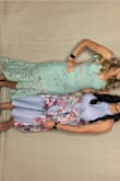 This fits perfect, but does not have much "give" because of the fabric. That being said, it fit like a glove! I'm hour glasses shaped and it was very feminine and flattering. I received about 20+ compliments on the dress over the course of the evening. - Brittany V.