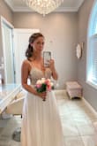 The dress fits perfectly! The quality is great for the price and it looks very expensive. The shine makes you look fresh and stunning! You won't regret buying it! - Marina G.
