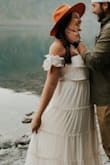 I wore this dress for engagement photos and it was absolutely perfect. The dress is great quality, a little heavy but made very well. It was just what I was looking for! - Heather G.