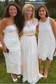 This outfit is just gorgeous. I wore this for a white party in Italy. I felt gorgeous and received so many compliments. The waist was a touch too big, but I will always take that over too tight. I definitely wouldn't have sized down. - Briana B.