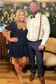 I wore this dress for a wedding and it was perfect! My only complaint was that I had to use quite a bit of fabric tape to tape my dress to my bra so that my bra didn't show. - Mackenna F.