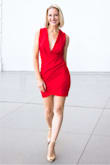 This dress is a head Turner, be ready ladies! Super sexy and you'll likely need some double stick tape to keep your boobs from popping out. The dress tends to get shorter as you walk so needs occasional adjustments, overall very cute, sexy, classy dress. - Dharma C.