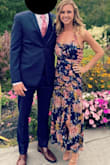 This dress was everything I was hoping it would be and more! It fit perfectly in all the right places and the ruching on the body accentuates your curves even if you don't have any like me. The slit up the leg also took this dress to the next level. I got so many compliments on this dress and so glad I ordered it! - Jessica M.